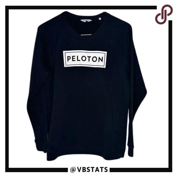 Peloton Black and White Logo Sweatshirt in Size Medium - Picture 1 of 13